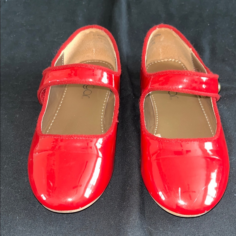 Sugar Red Patent Leather Kids Dress Shoes